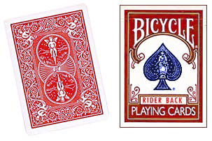 Double Back Bicycle Cards Red/Red