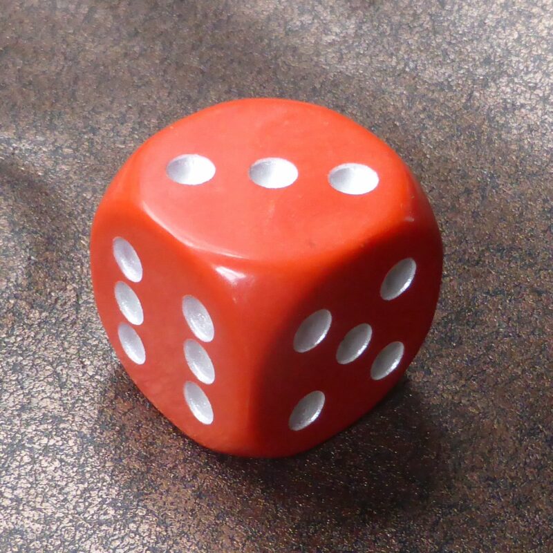 Double Dice Number 5 (36mm) By Warped Magic