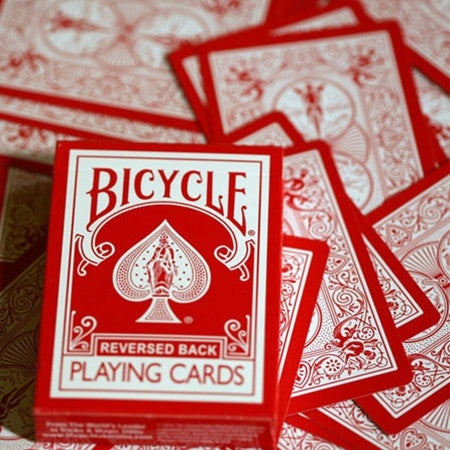Reversed Back Bicycle Deck - Red By Magic Makers