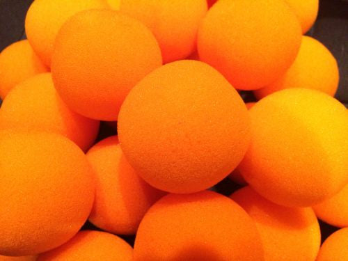 Sponge Balls - 4.5cm Loose Orange