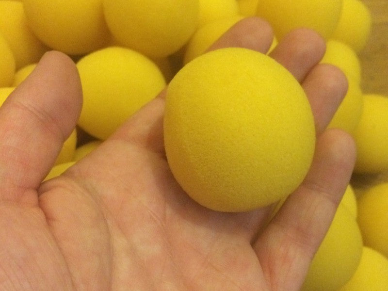 Sponge Balls - 4.5cm Loose Yellow