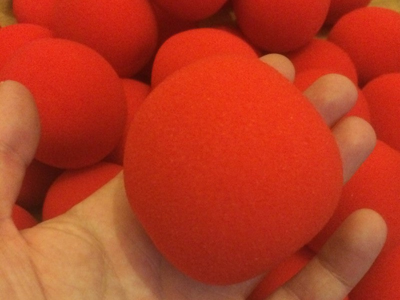 Sponge Balls - 6cm Loose Red