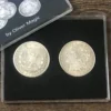 Replica Morgan Dollar Shell and Coin Set by Oliver Magic
